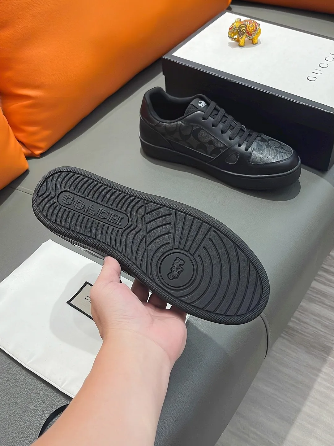 Men's shoes GUCCI "Gucci" P420 Regular size: 38-44 (casual shoes) Product materials: Selected cowhide upper, soft sheepskin lining; original outsole.